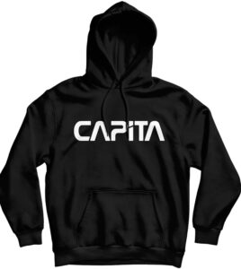 CAPITA Skull Hoodie Black