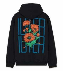 IUTER Spine Skulls Hoodie Black