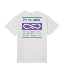 PROPAGANDA Label Bicolor Tee White