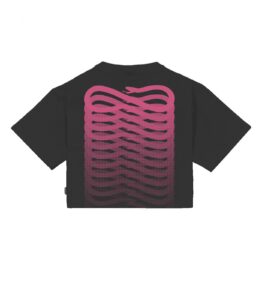 PROPAGANDA Ribs Cropped Tee Black Woman