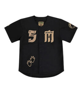 5TATE OF MIND 50Mzilla Baseball Jersey Black