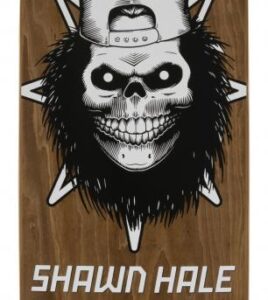 BIRDHOUSE Pro Deck Shawn Hale Skull Brown 8.5"