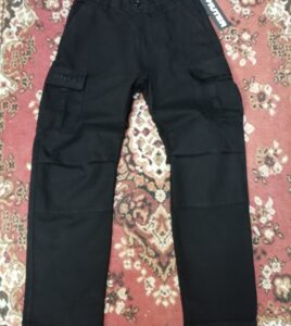 IUTER Pantalone Cargo Canvas Black
