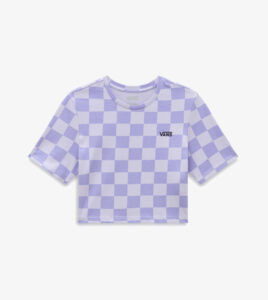 VANS Checker Crop Tee Cosmic Sky