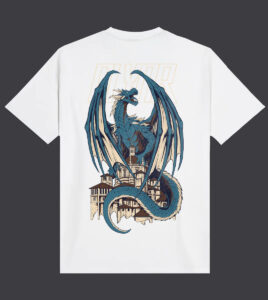 DOLLY NOIRE Tee Blue Dragon White