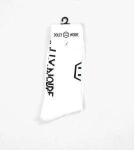 DOLLY NOIRE Vertical Logo white Socks