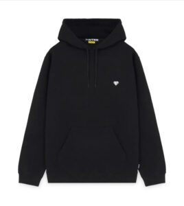 IUTER Felpa Heart Logo Hoodie Black