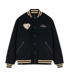IUTER Family Varsity Jacket Black Men