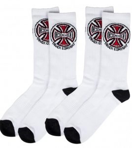 INDEPENDENT Socks Truck Co. White (x 2pairs)