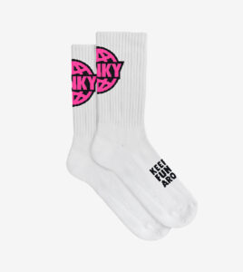 FUNKY Logo Socks White
