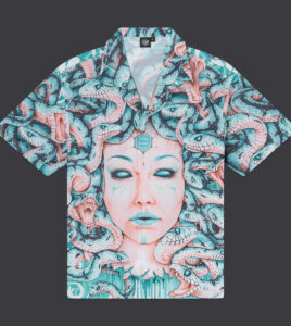 DOLLY NOIRE Medusa Bowling Shirt Camicia