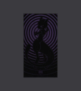 DOLLY NOIRE MewTwo Beach Towel Black