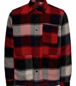 ONLY & SONS Ali Overshirt Heavy Red