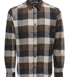 ONLY & SONS Gudmund Shirt Hot Fudge
