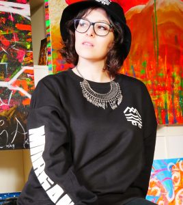 MORGAN LOGO CREWNECK Black