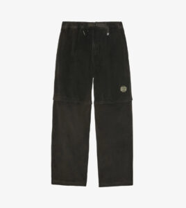 FUNKY Round Corduroy Trousers Black