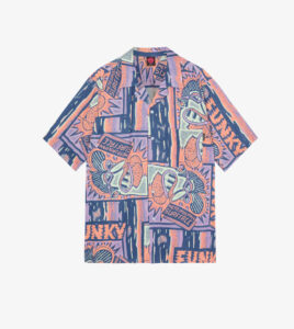 FUNKY Surface Viscose Shirt Stone Multi