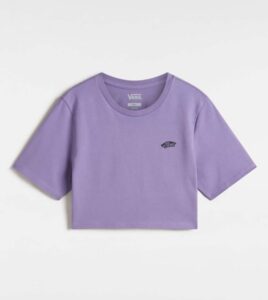 VANS Style 76 II Crop Tee Purple