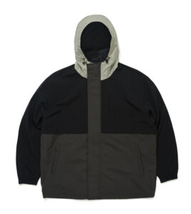 BS RABBIT Wide Hooded Jacket Black