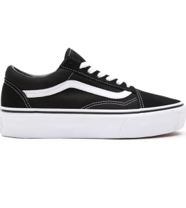 VANS Old Skool Platform Black White