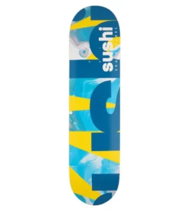 SUSHI SKATEBOARDS Spectrum Logo Yellow 8.0"