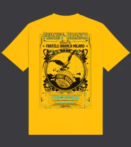 DOLLYNOIRE x FERNET-BRANCA Sci-fi Eagle Poster Tee Yellow