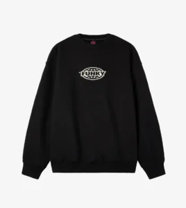 FUNKY Oval Logo Crewneck Black
