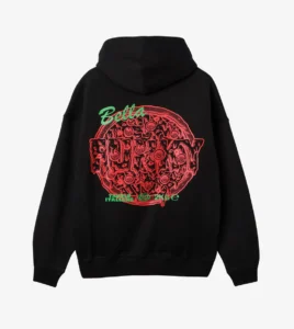 FUNKY Pizza Hoodie Black